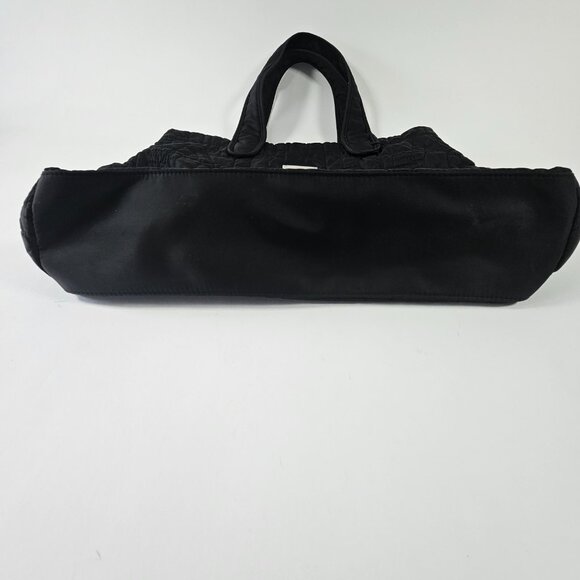 Kenneth Cole Reaction Black Quilted Nylon Tote Bag - Picture 4 of 11